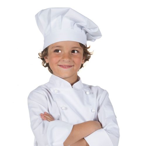 Gorro gran chef infantil (101) Blanco Talla 12
