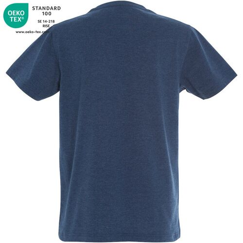 Camiseta manga corta Mod. CLASSIC-T Azul jaspeado (565) Talla M
