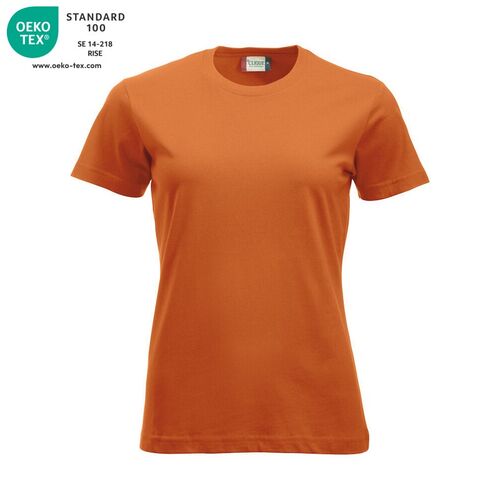 Camiseta manga corta de mujer Mod. CLASSIC-T LADIES Naranja rojizo (18) Talla M