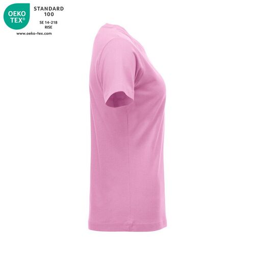 Camiseta de mujer Mod. CLASSIC-T LADIES Rosa brillante (250) Talla XS