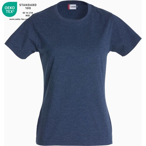 Camiseta manga corta de mujer Mod. CLASSIC-T LADIES Azul jaspeado (565) Talla L