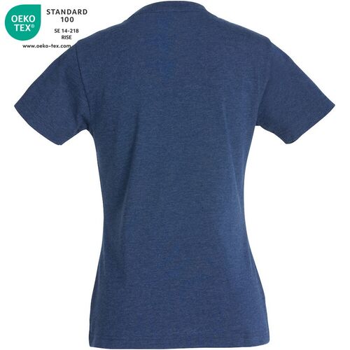 Camiseta manga corta de mujer Mod. CLASSIC-T LADIES Azul jaspeado (565) Talla L