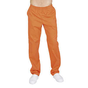 Pantaln sanitario con goma y bolsillos. Naranja (116) Talla S