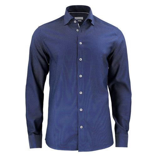 Camisa de caballero Mod. PURPLE BOW 49 (601) Marino/Blanco Talla S