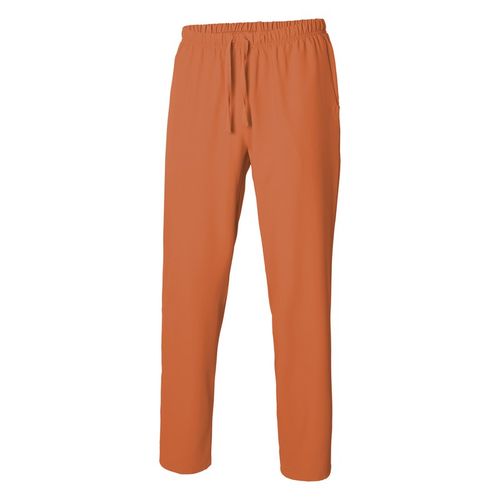 Pantaln de pijama sanitario en microfibra Naranja Talla S