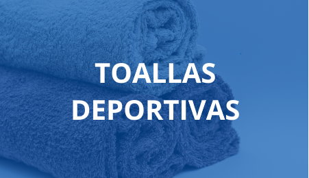 Tres toallas de color azul deportivas