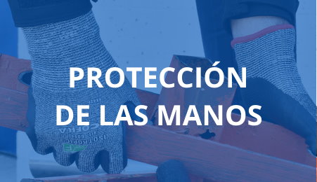 Trabajador del metal con guantes de proteccin laboral grises