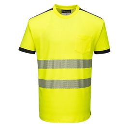 Camiseta A/V Mod. VISION AMARILLO/NEGRO