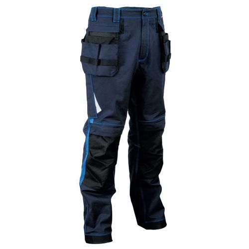 Pantalón Mod. LEIRIA con elástico 300 grs. Azul Marino Talla 42