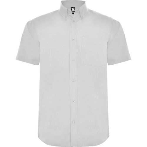 Camisa de caballero de manga corta Blanco Talla XXL