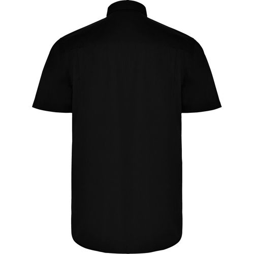 Camisa de caballero de manga corta Negro Talla S