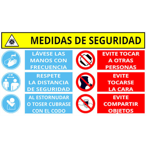 Seal "MEDIDAS DE SEGURIDAD COVID-19".