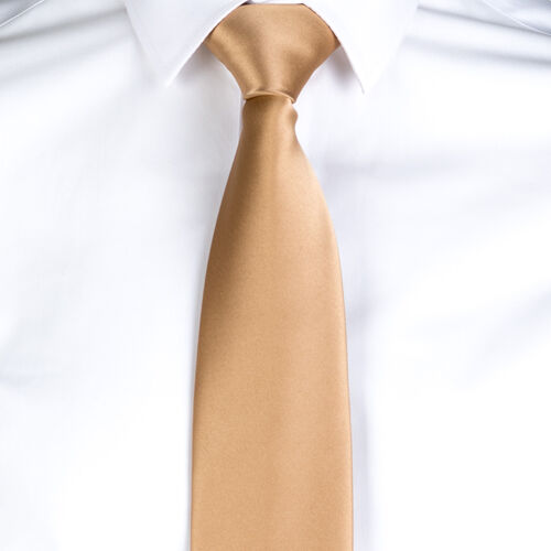 Corbata de raso sin nudo (110) Beige Talla nica