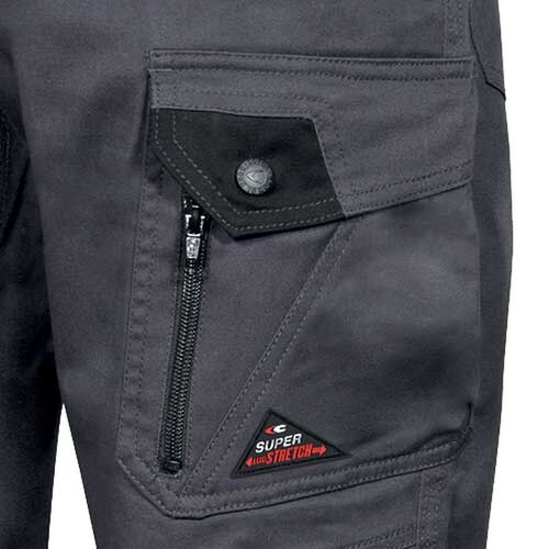 Pantalón multibolsillos elástico Mod JEMBER Gris Talla 44