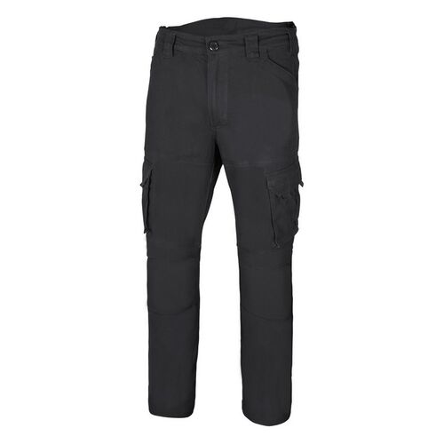 Pantalón de algodón elástico Mod. 103012S Negro Talla XL