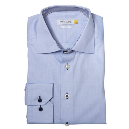 Camisa Mod. YELLOW BOW 51 SLIM (505) Azul Celeste / Azul Marino Talla XXL