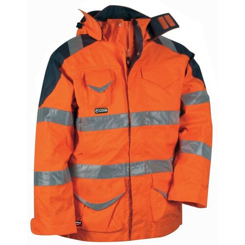 Parka desmontable de alta visibilidad Mod. PROTECTION Naranja Fluor Talla 54