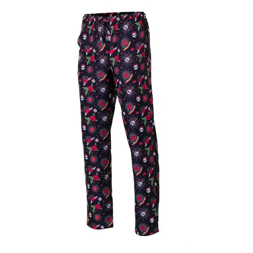 Pantalón de microfibra con cordón (4112) Estampado Tatto Talla XS