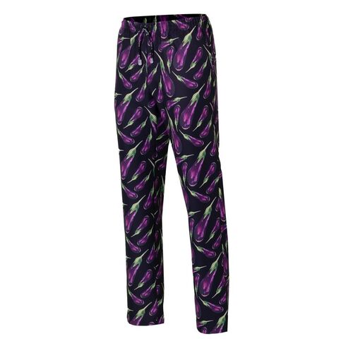 Pantalón de microfibra con cordón (4115) Berenjenas Talla XS