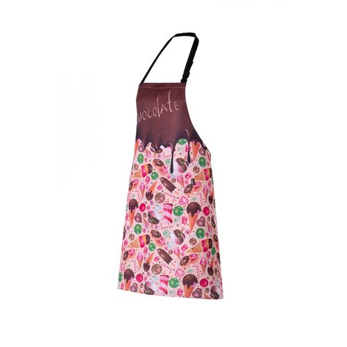 Delantal con peto con estampado sublimado (5128) Lollipop Talla nica