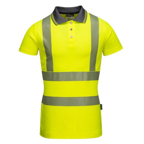 Polo de alta visibilidad para mujer Mod. LW72 Amarillo Fluor Talla XS