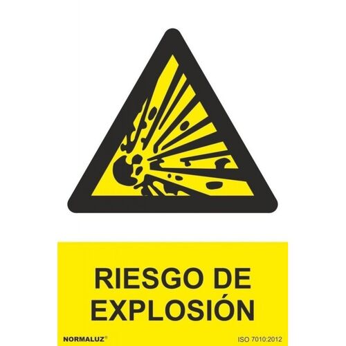 Seal "RIESGO DE EXPLOSIN". Tamao 300x400