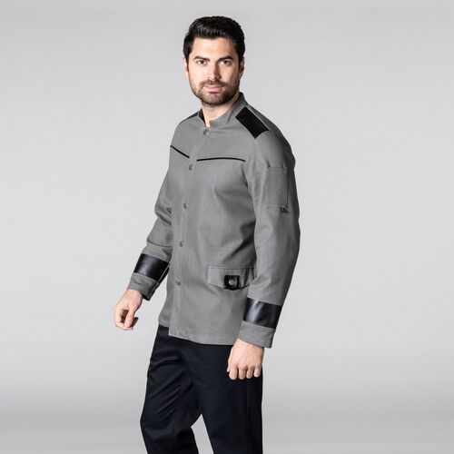 Chaqueta de cocina Mod. VARGAS (825) Vaquero Gris Talla XS