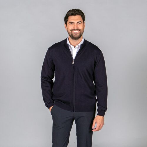 Chaqueta de punto con cremallera (104) Marino Talla 52