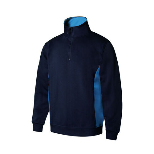 Sudadera bicolor Mod. 105704 Azul marino / Celeste Talla XS