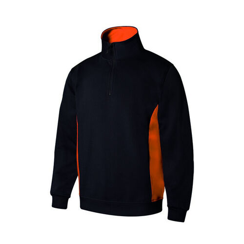 Sudadera bicolor Mod. 105704 Negro (0) / Naranja (16) Talla XS