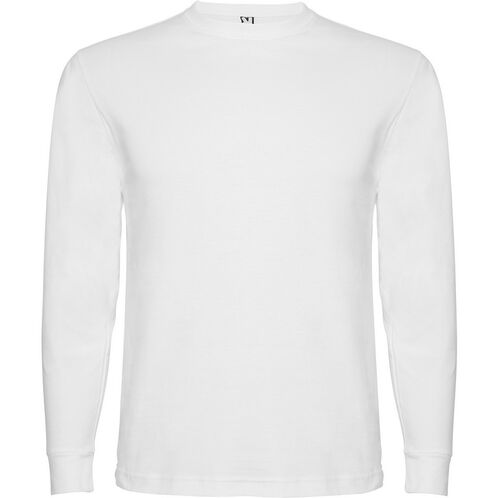 Camiseta de manga larga con puo (01) Blanco Talla S