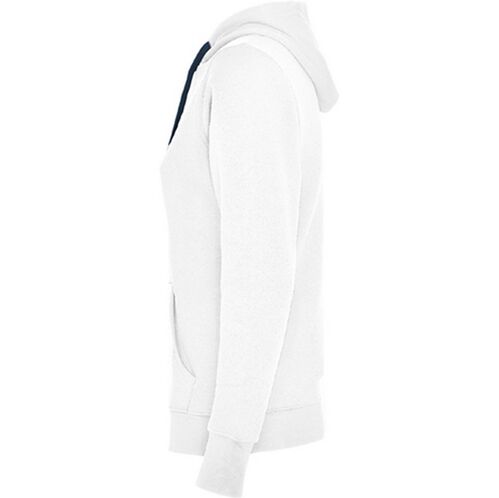 Sudadera con capucha de mujer Mod. URBAN WOMA (01/55) Blanco / Azul Marino Talla S