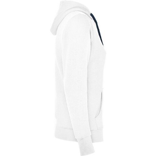 Sudadera con capucha de mujer Mod. URBAN WOMA (01/55) Blanco / Azul Marino Talla S