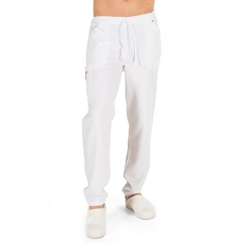 Pantalón sanitario unisex multibolsilos de microfibra (001) Negro Talla XS (101) Blanco Talla XS
