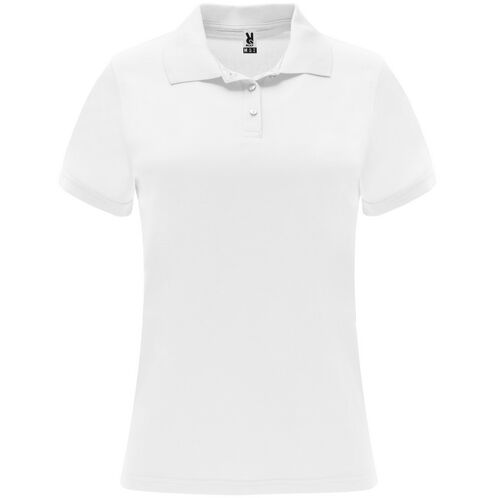 Polo tcnico de mujer Mod. MONZHA WOMAN (01) Blanco Talla S