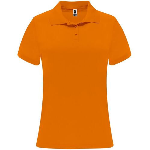 Polo tcnico de mujer Mod. MONZHA WOMAN (223) Naranja Flor Talla S