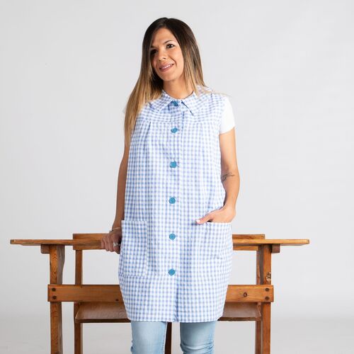 Bata de educadora sin mangas Mod. 5931