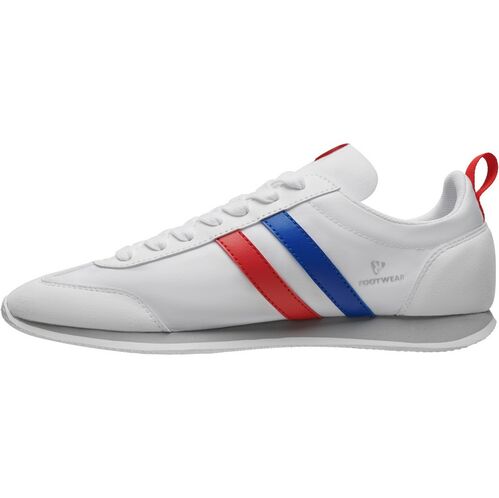 Zapatilla estilo retro Mod. NADAL INFANTIL (01/60/05) Blanco / Royal / Rojo Talla 34