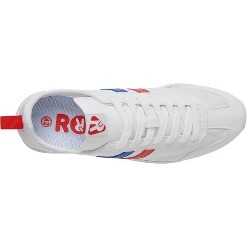 Zapatilla estilo retro Mod. NADAL INFANTIL (01/60/05) Blanco / Royal / Rojo Talla 34