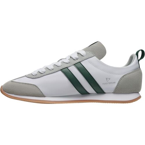 Zapatilla estilo retro Mod. NADAL INFANTIL (01/56) Blanco / Verde Botella Talla 34