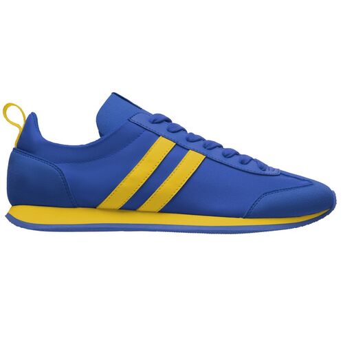 Zapatilla estilo retro Mod. NADAL INFANTIL (05/03) Azul Royal / Amarillo Talla 34