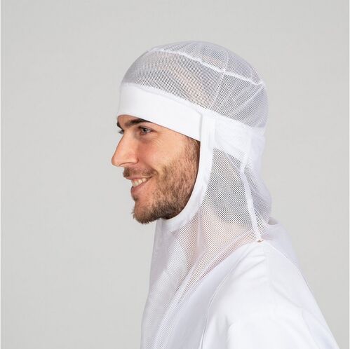 Balaclava de rejilla Mod. SAHARA (6 uds). Blanco Talla nica