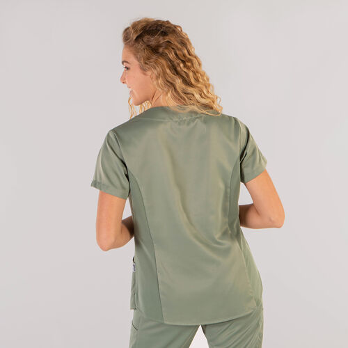 Casaca sanitaria Mod. LIA PEACH (149) Verde Caqui Talla L