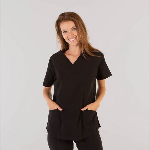 Casaca sanitaria Mod. ROSALIA (001) Negro Talla XS