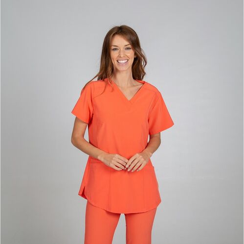 Casaca sanitaria Mod. ROSALIA (133) Plana Coral Talla L