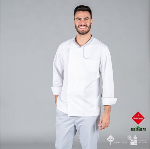 Chaqueta de cocina Mod. OTERO (117) Gris Perla Talla XS