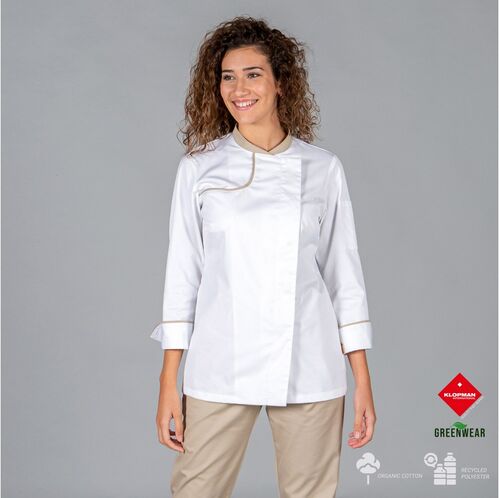 Chaqueta de cocina para mujer Mod. ANAYA (142) Arena Talla S