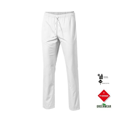 Pantaln para cocina unisex Mod. KLOPMAN (101) Blanco Talla XS