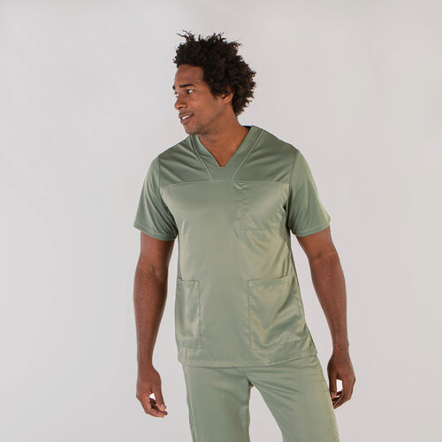 Casaca sanitaria Mod. IZAN PEACH (149) Verde Caqui Talla XS
