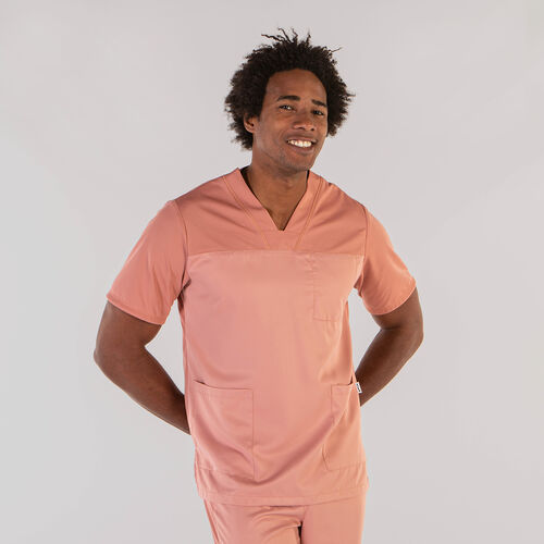 Casaca sanitaria Mod. IZAN PEACH (157)  Nude Talla XL